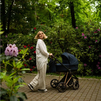 Універсальна коляска 2в1 Roan Ivi Mystic Blue Rose Gold 2.0 (R-I-MBG) - Pampik - 8