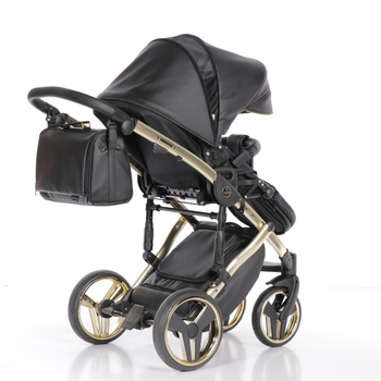 Універсальна коляска 2в1 Junama Fluo line V3 04, чорний (J-Fl-01) - Pampik - 18