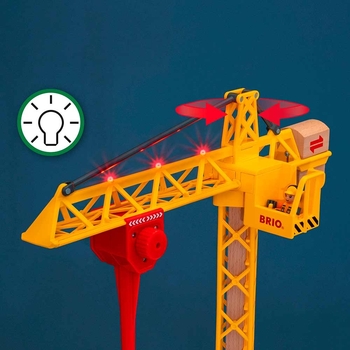 Будівельний кран Brio зі світлом (33835) - Pampik - 7