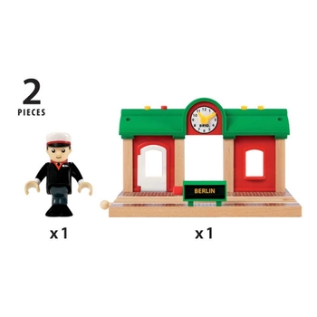 Станция для железной дороги Brio со звукозаписью (33578) - Pampik - 6