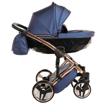 Універсальна коляска 2в1 Junama Fluo line V3 01, синій (J-Fl-01) - Pampik - 5