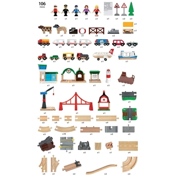 Дитяча залізниця Brio World Deluxe (33766) - Pampik - 3