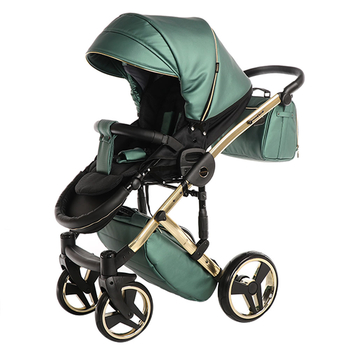 Універсальна коляска 2в1 Junama Fluo line V3 02, зелений (J-Fl-02) - Pampik - 10