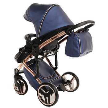 Універсальна коляска 2в1 Junama Fluo line V3 01, синій (J-Fl-01) - Pampik - 14