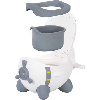 Горшок детский FreeON Plane White-Grey, белый с серым (42318) - Pampik - 3