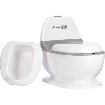 Горшок детский FreeON со звуком смыва, белый (49249) - Pampik