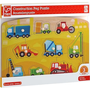 Пазл Hape Строительная техника, 10 элементов (E1407) - Pampik - 3