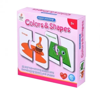 Пазл Same Toy Цвета и фигуры, 15 элементов (2196Ut) - Pampik