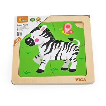 Пазл Viga Toys Зебра, 4 елемента (51317) - Pampik - 3