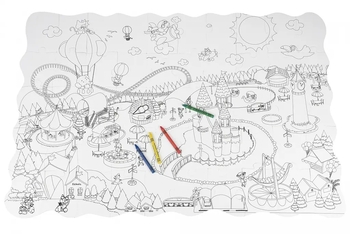 Пазл-розмальовка Same Toy Парк розваг, 50 елементів (2033Ut) - Pampik - 4