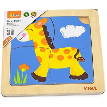 Пазл Viga Toys Жираф, 4 элемента (51319) - Pampik - 2