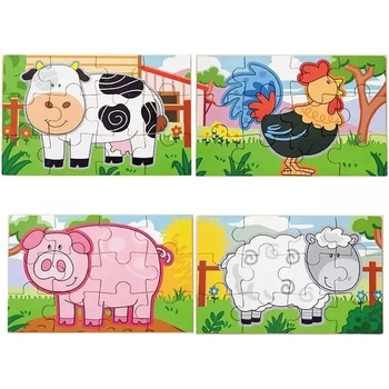 Пазлы Viga Toys Ферма, 48 элементов (50069) - Pampik - 4