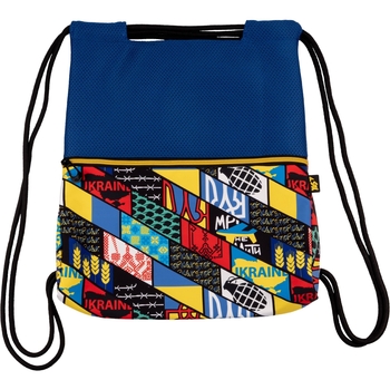 Сумка-рюкзак для обуви Yes SB-12 Welcome To Ukraine, синий (533521) - Pampik