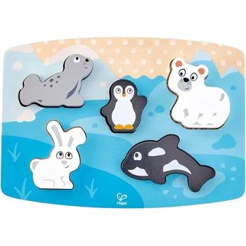 Пазл Hape Полярні тварини, 6 елементів (E1620) - Pampik