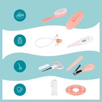 Набір для догляду за дитиною Babymoov, в записнику, персиковий (A032004) - Pampik - 3