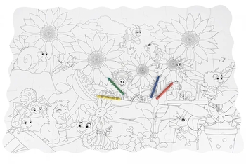 Пазл-раскраска Same Toy Жуки на заднем дворе, 50 элементов (2032Ut) - Pampik - 3