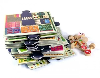 Пазл-гігант Djeco Дорога, 24 елемента (DJ07161) - Pampik - 2