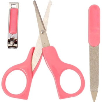 Маникюрный набор Курносики, 3 предмета, розовый (7080 рож) - Pampik