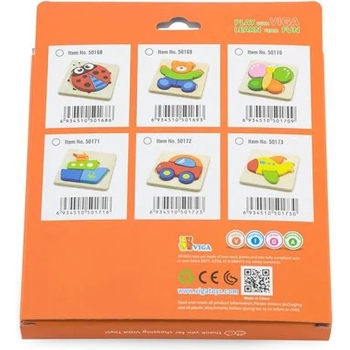 Пазл Viga Toys Машинка (50172) - Pampik - 4