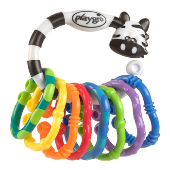 Игрушка-прорезыватель Playgro Цепочка Зебра (15409) - Pampik