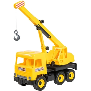 Машинка Tigres Middle Truck Кран, желтый (39491) - Pampik