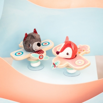 Погремушка на присоске Lilliputiens Пилот Волк Луи (83522) - Pampik - 4