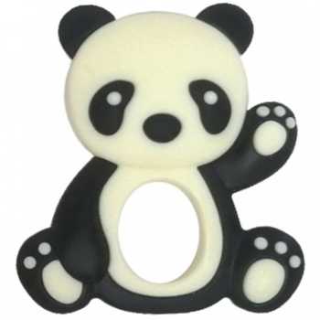 Прорізувач для зубів Lindo Панда, чорний (LI 329 чор) - Pampik