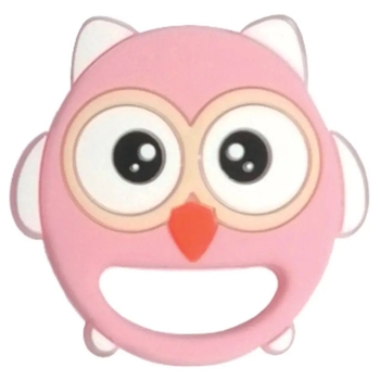 Прорізувач для зубів Lindo Сова, рожевий (LI 326 рож) - Pampik