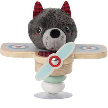 Погремушка на присоске Lilliputiens Пилот Волк Луи (83522) - Pampik