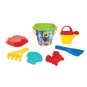 Набір для ігор у піску Wader Губка Боб Sponge Bob, 7 елементів (81642) - Pampik