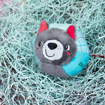 М'яч із брязкальцем Lilliputiens Вовк Луї (83477) - Pampik - 3