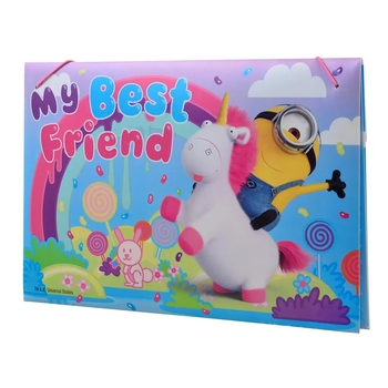 Папка Yes Minions Fluffy, A4, 38x25 см, на резинці (491684) - Pampik - 2