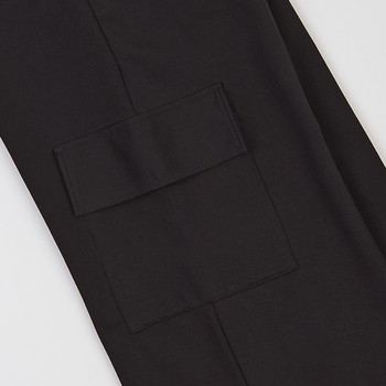 Спортивний костюм Garnamama, бомбер з капішоном, Брюки-палаццо Season 2025 170 Чорний (1055963.1421213) - Pampik - 3