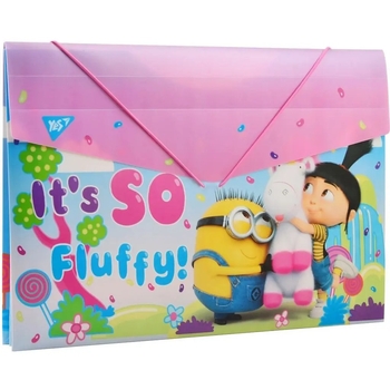 Папка Yes Minions Fluffy, A4, 38x25 см, на резинці (491684) - Pampik