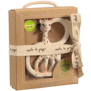 Прорізувач з кільцями Vulli Жирафа Софі So Pure, м'який, 14 см, білий з коричневим (200318) - Pampik