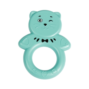 Іграшка-брязкальце Lindo Котик, зелений (1612 зел) - Pampik