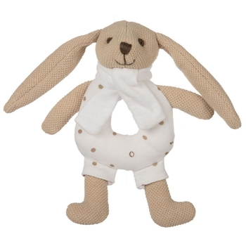 Мягкая игрушка-погремушка Canpol Babies Кролик, бежевый (80/201_pin) - Pampik