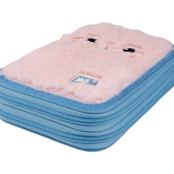 Пенал Yes Kitten HP-01 двойной, твердый, голубой с розовым (533613) - Pampik - 2