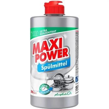 Средство для мытья посуды Maxi Power Платинум, 500 мл - Pampik