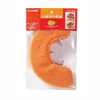 Накладка на унітаз Combi 20543 з махровим чохлом, помаранчевий (5625) - Pampik - 6