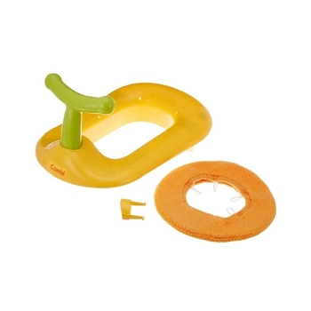 Накладка на унітаз Combi 20543 з махровим чохлом, помаранчевий (5625) - Pampik