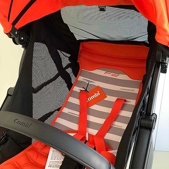 Прогулянкова коляска Combi F2 Plus 116625, ультралегка, помаранчевий (21129) - Pampik - 8