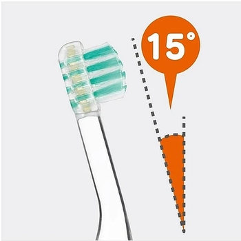 Дитяча електрична зубна щітка Combi 115738, 2 насадки, білий (20253) - Pampik - 6