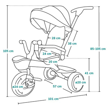 Велосипед Lionelo Kori Green Emerald, зелений - Pampik - 15