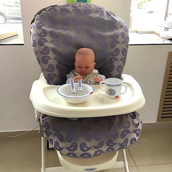 Чохол для дитячого стульчика Combi 89760, фіолетовий (6246) - Pampik - 4