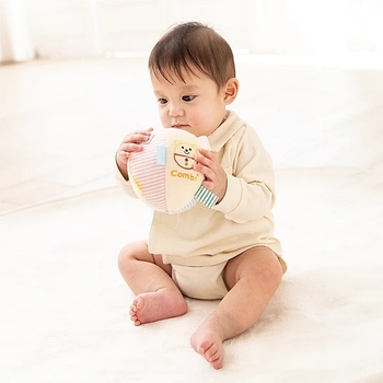 Мягкая игрушка-мяч Combi 116726, белый с голубым (30537) - Pampik - 4