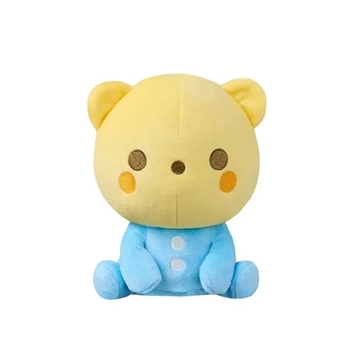 Мягкая музыкальная игрушка-ночник Combi Мишка 118782, желтый с голубым (36824) - Pampik