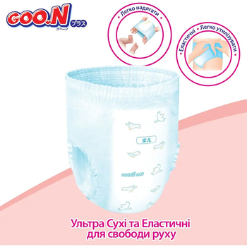 Трусики-підгузки Goo.N Plus M (6-12 кг), 104 шт. - Pampik - 3