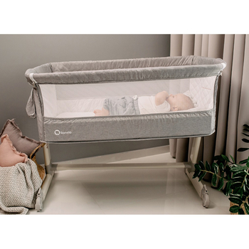 Ліжко приставне Lionelo Theo Grey Stone Natural, сірий - Pampik - 12