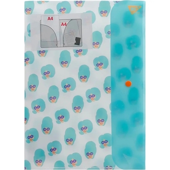 Папка-органайзер Yes Fancy, А4, на кнопке, бирюзовый (491743) - Pampik